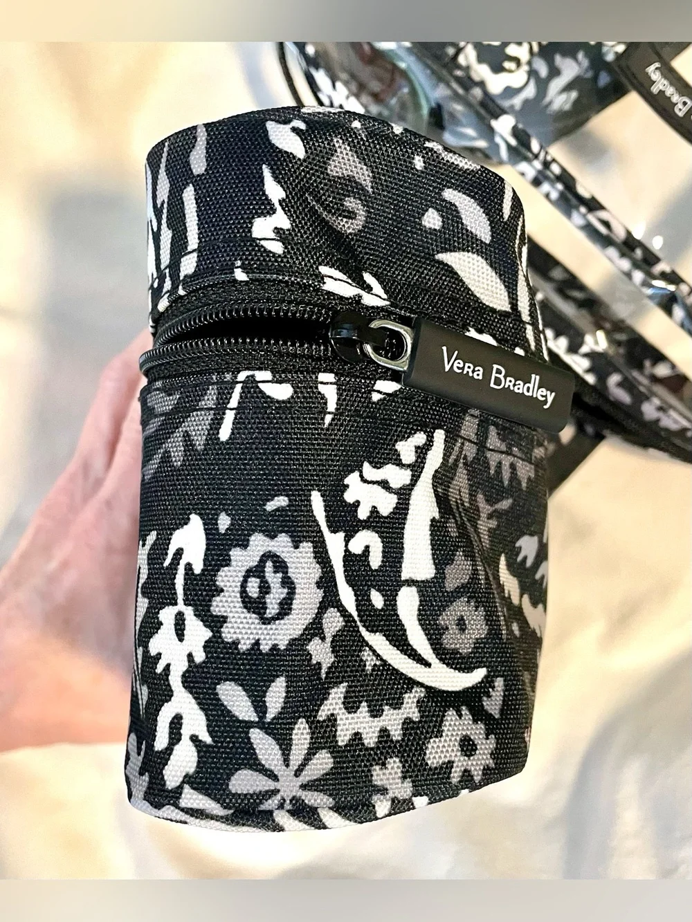 Vera Bradley 3~Piece Cosmetic Organizer - Black & White 